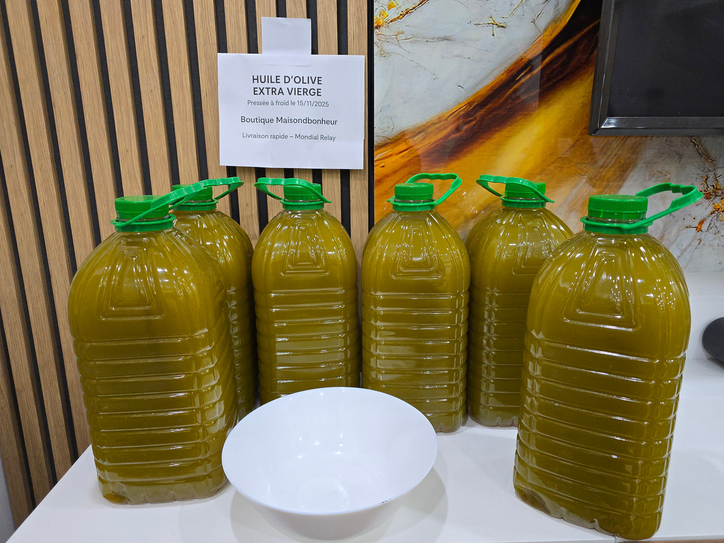 Huile d’olive vierge extra marocaine – Première pression à froid (5L)