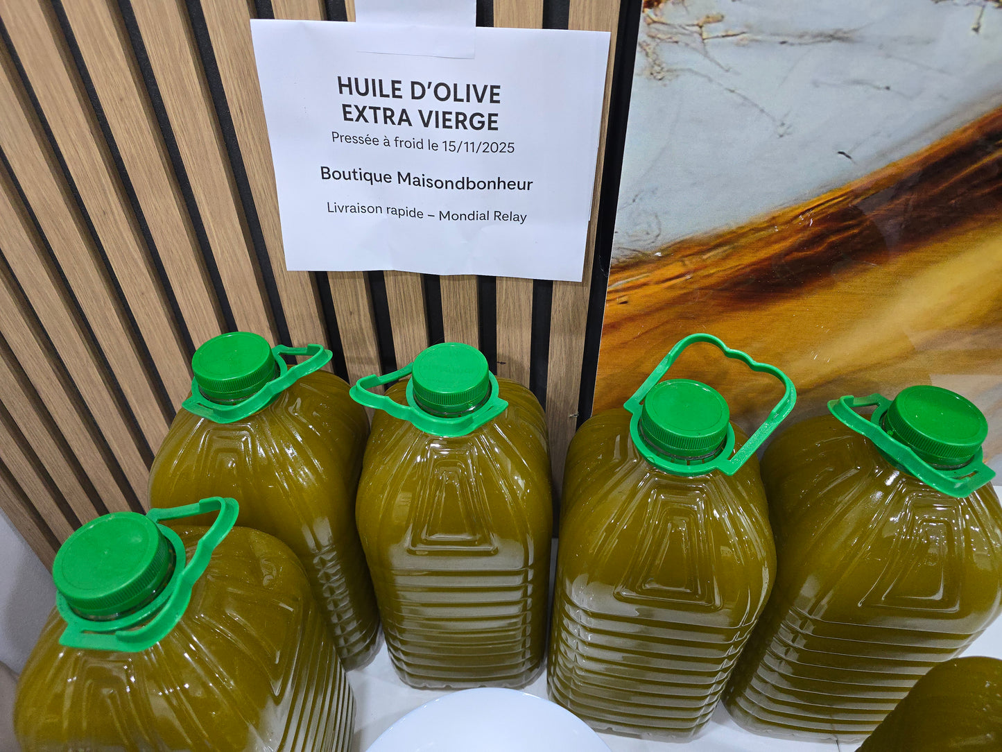 Huile d’olive vierge extra marocaine – Première pression à froid (5L)